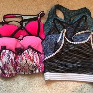 Lot of sports bras mostly Victoria Secret brand